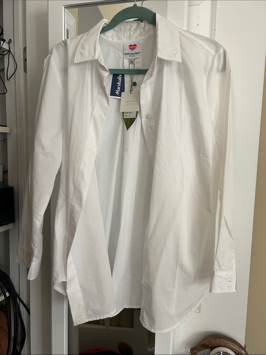 Hester & Orchard Tops - Classic White Women's Button-Up Shirt by Marshalls